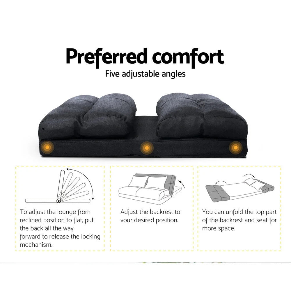 Lounge Sofa Bed Floor Recliner Chaise Chair Folding