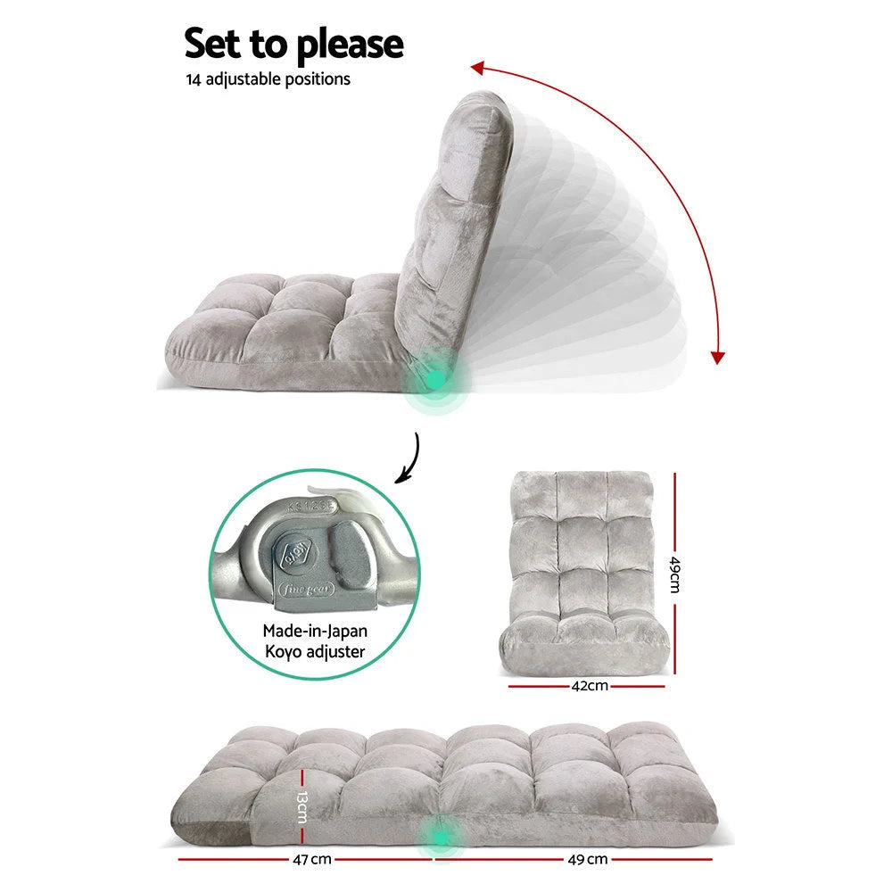 Lounge Sofa Floor Recliner Futon Chaise Folding Couch