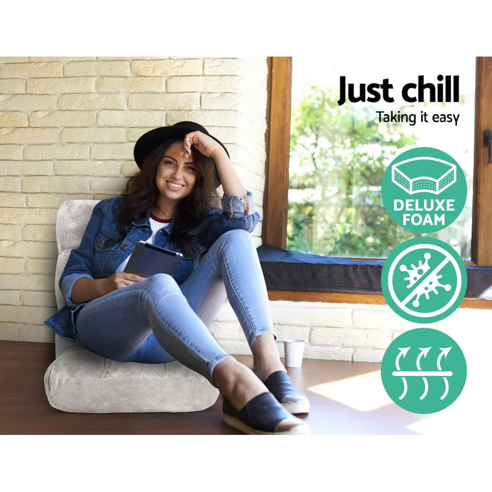 Lounge Sofa Floor Recliner Futon Chaise Folding Couch
