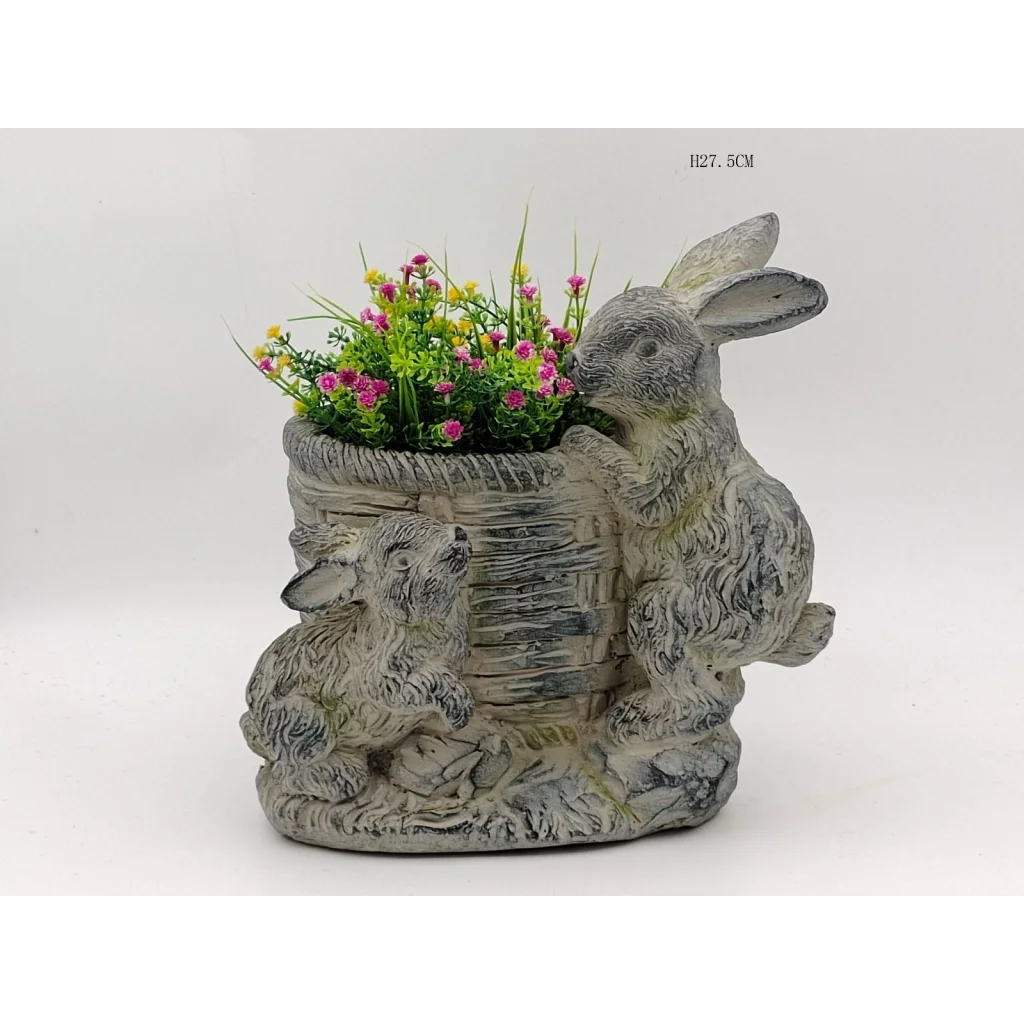 Lovers Rabbits Planter | Home My Garden