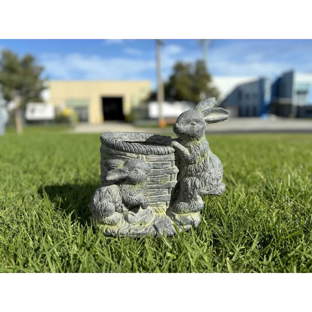 Lovers Rabbits Planter artificial plants potted 665