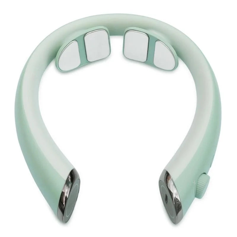 Low Frequency Heat Cervical Massager Green - Health &