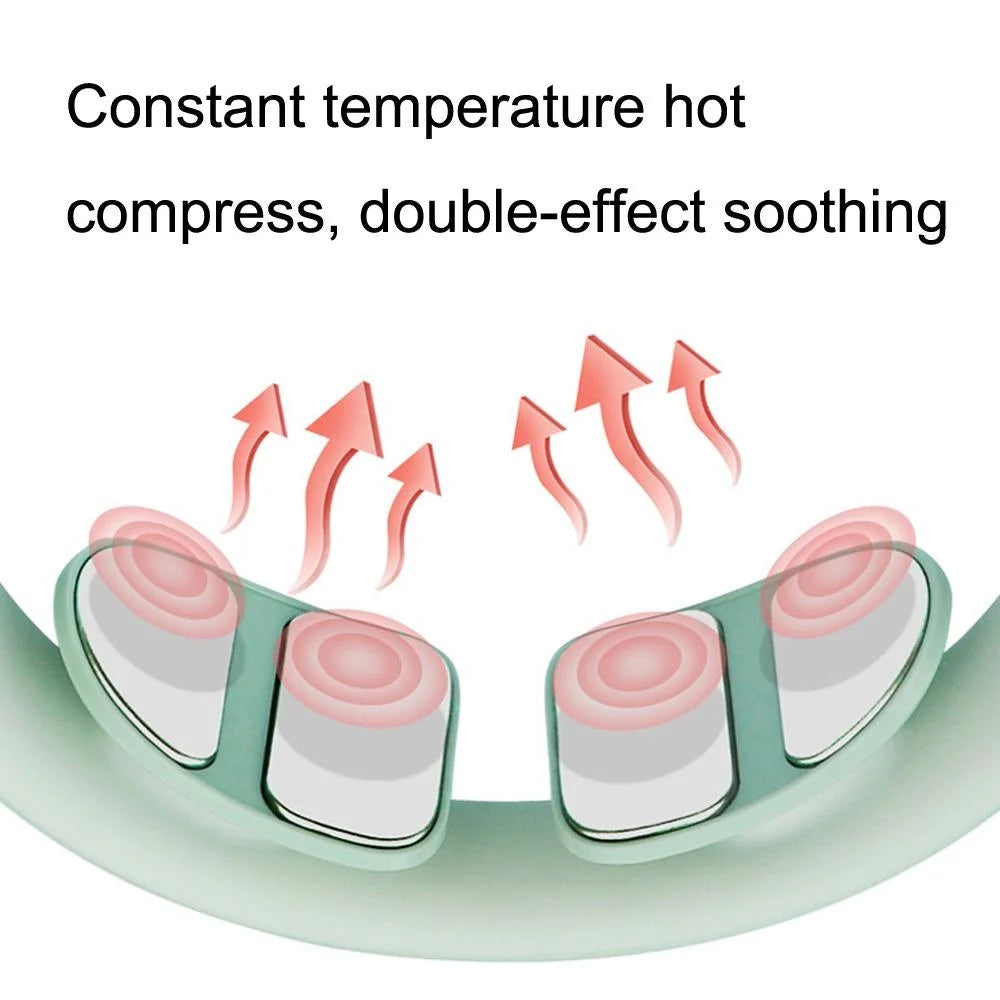 Low Frequency Heat Cervical Massager Green - Health &