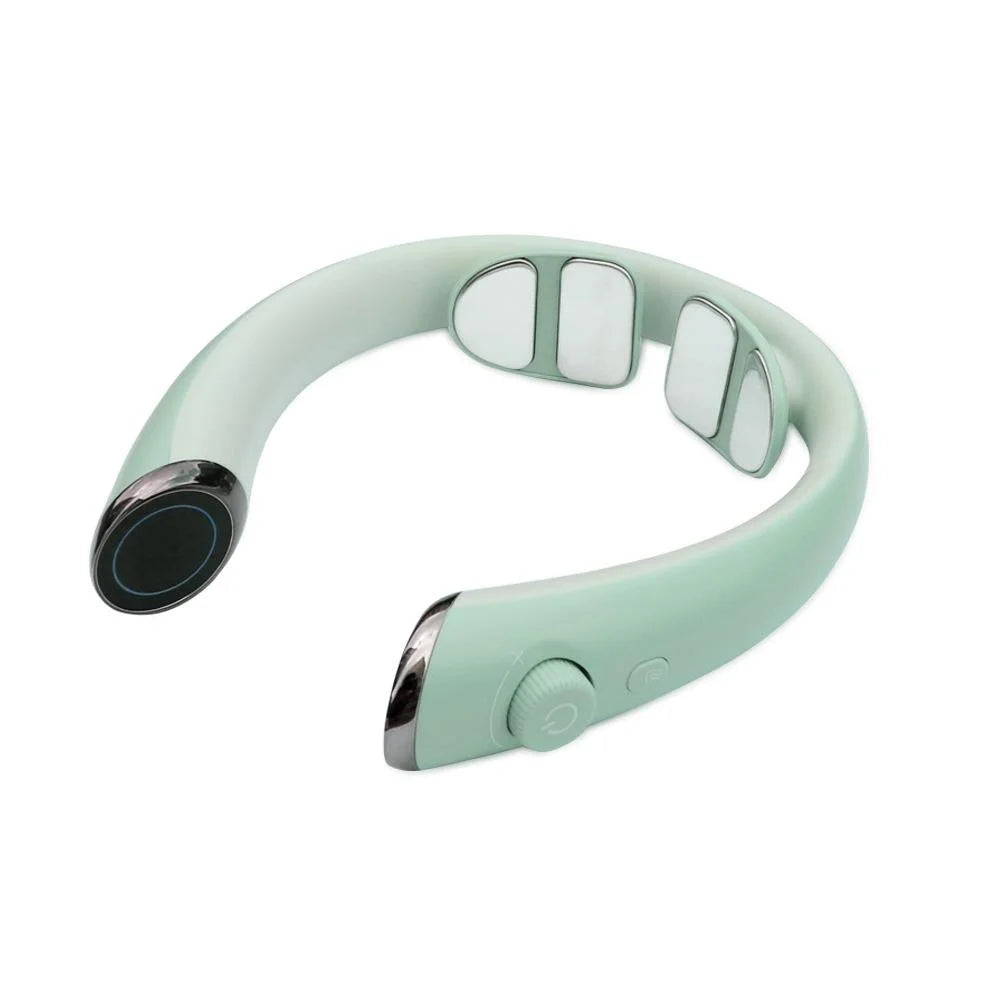 Low Frequency Heat Cervical Massager Green - Health &