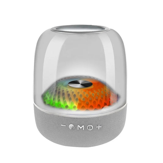 LP90 White 360° Bluetooth Home Theater Speaker - LED Light