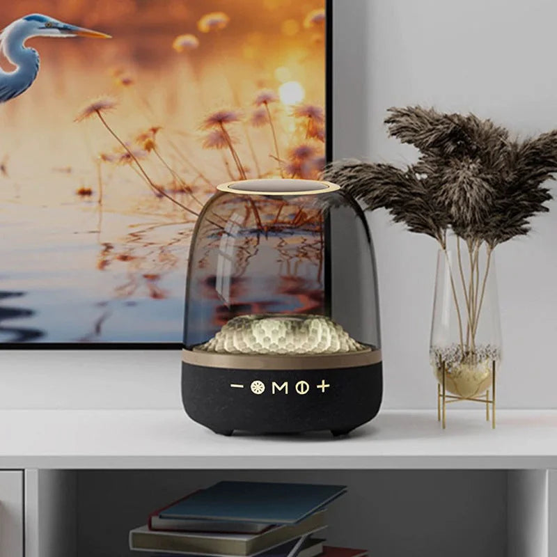 LP90 White 360° Bluetooth Home Theater Speaker - LED Light