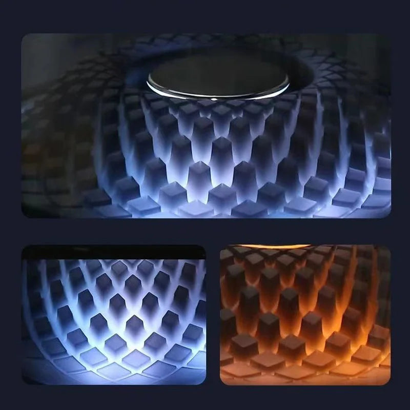 LP90 White 360° Bluetooth Home Theater Speaker - LED Light