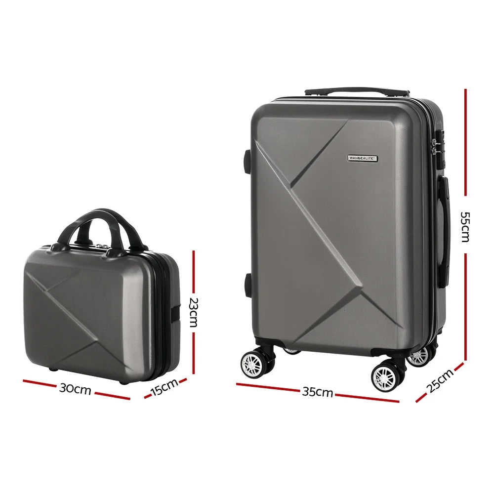 Luggage Set 2PC 12’’ & 20’’ Trolley Travel Suitcase
