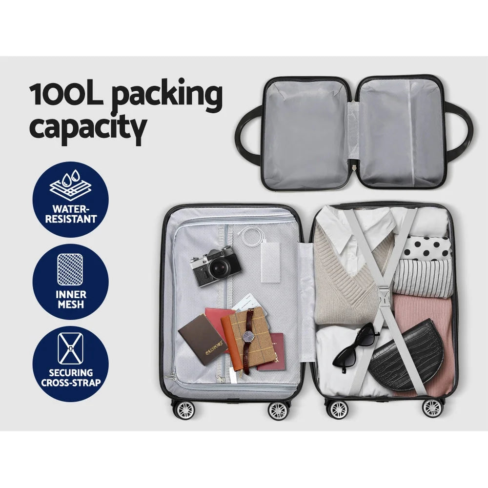 Luggage Set 2PC 12’’ & 20’’ Trolley Travel Suitcase