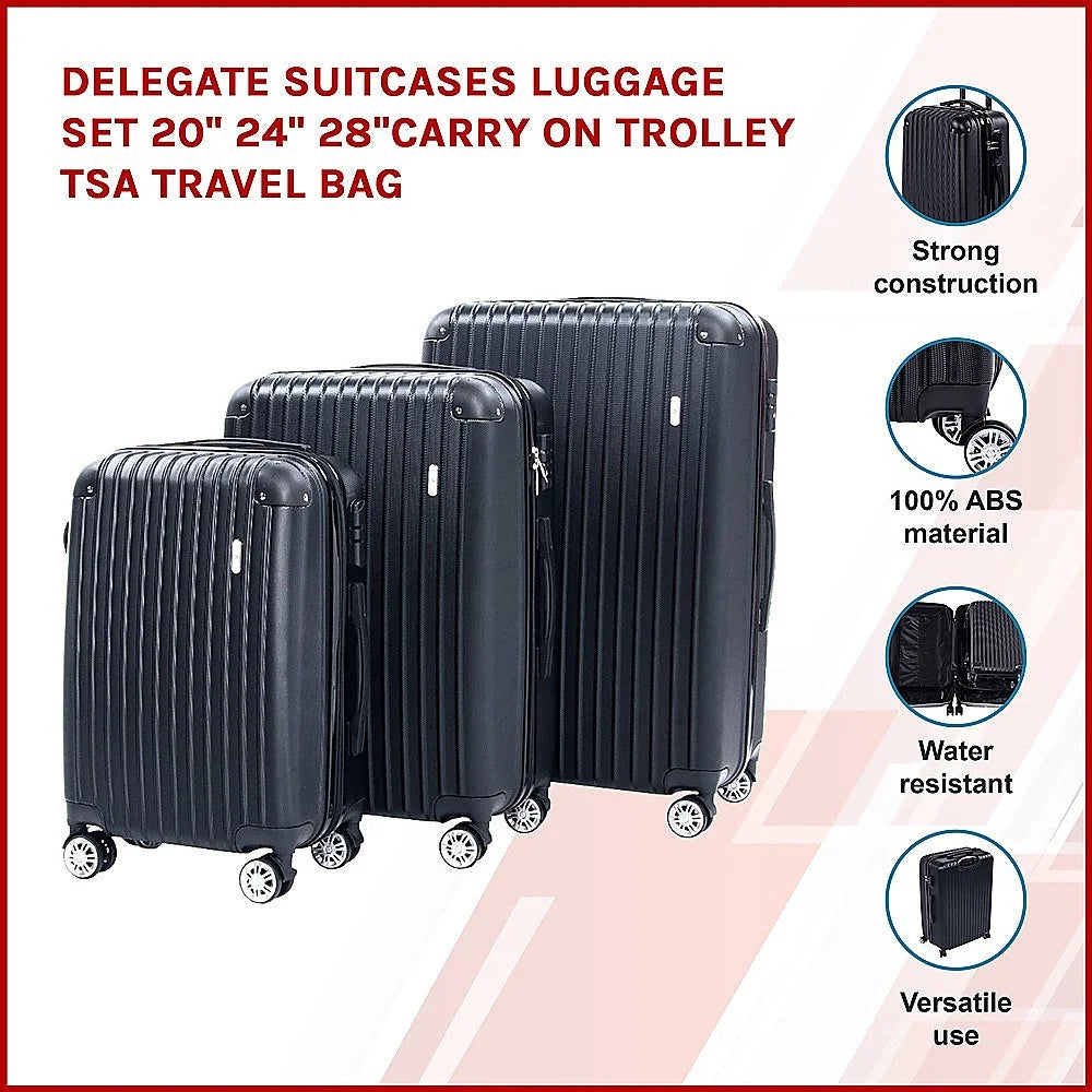 Luggage Set Delegate Suitcases 20’’ 24’’ 28’’ Carry-On