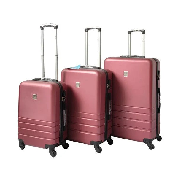 Luggage Suitcase Set 3 ABS Code Lock Travel Carry Bag