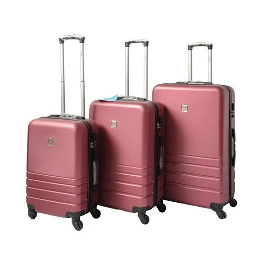 Luggage Suitcase Set 3 ABS Code Lock Travel Carry Bag