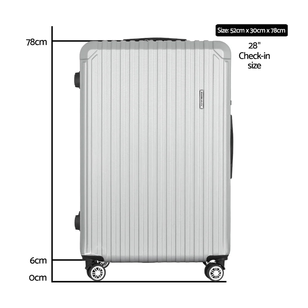 Luggage Travel Suitcase 28’’ TSA Carry-On Hard Case - Light