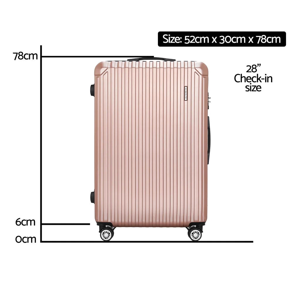 Luggage Travel Suitcase Set 28’’ TSA Carry On Hard Case
