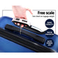 Luggage Travel Suitcase Set 2PC Trolley TSA Lock Bonus
