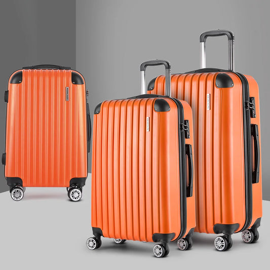 Luggage Travel Suitcase Set 3PC Trolley TSA Hard Case