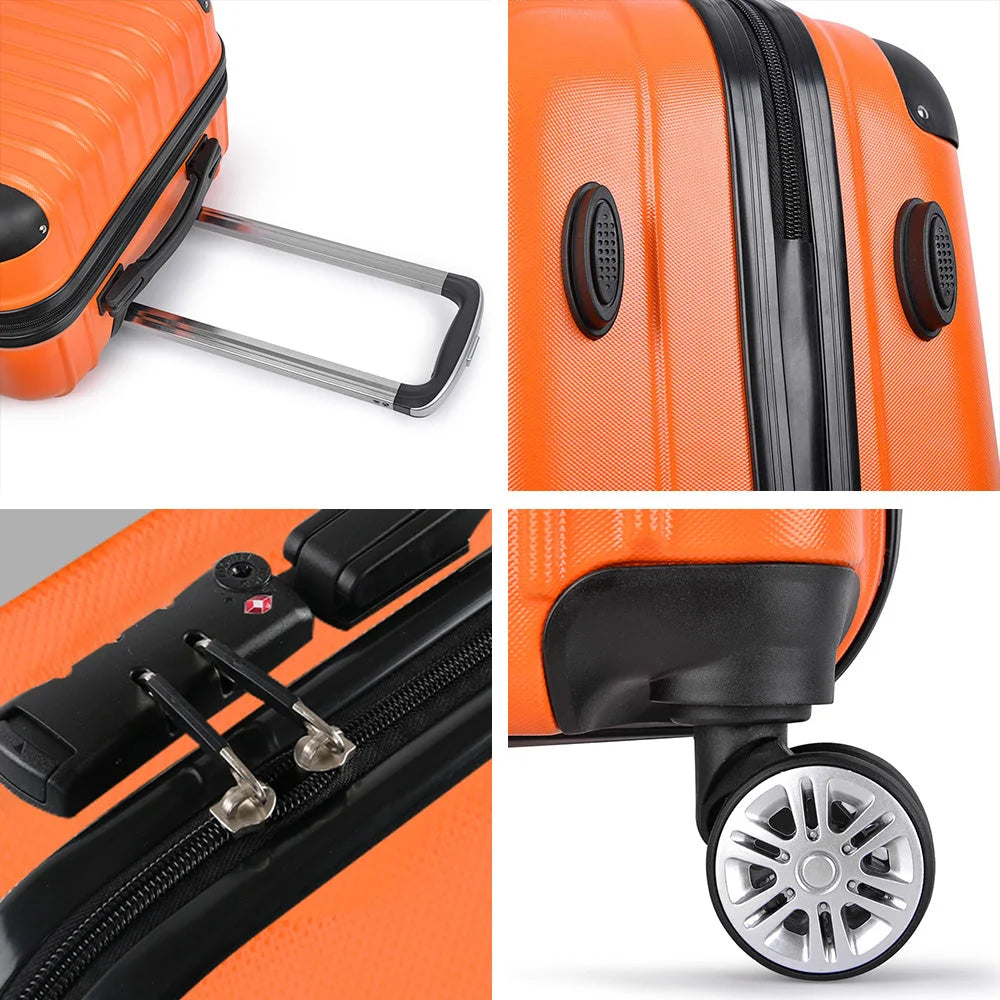 Luggage Travel Suitcase Set 3PC Trolley TSA Hard Case