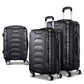 Black trolley with material finish and visible fittings