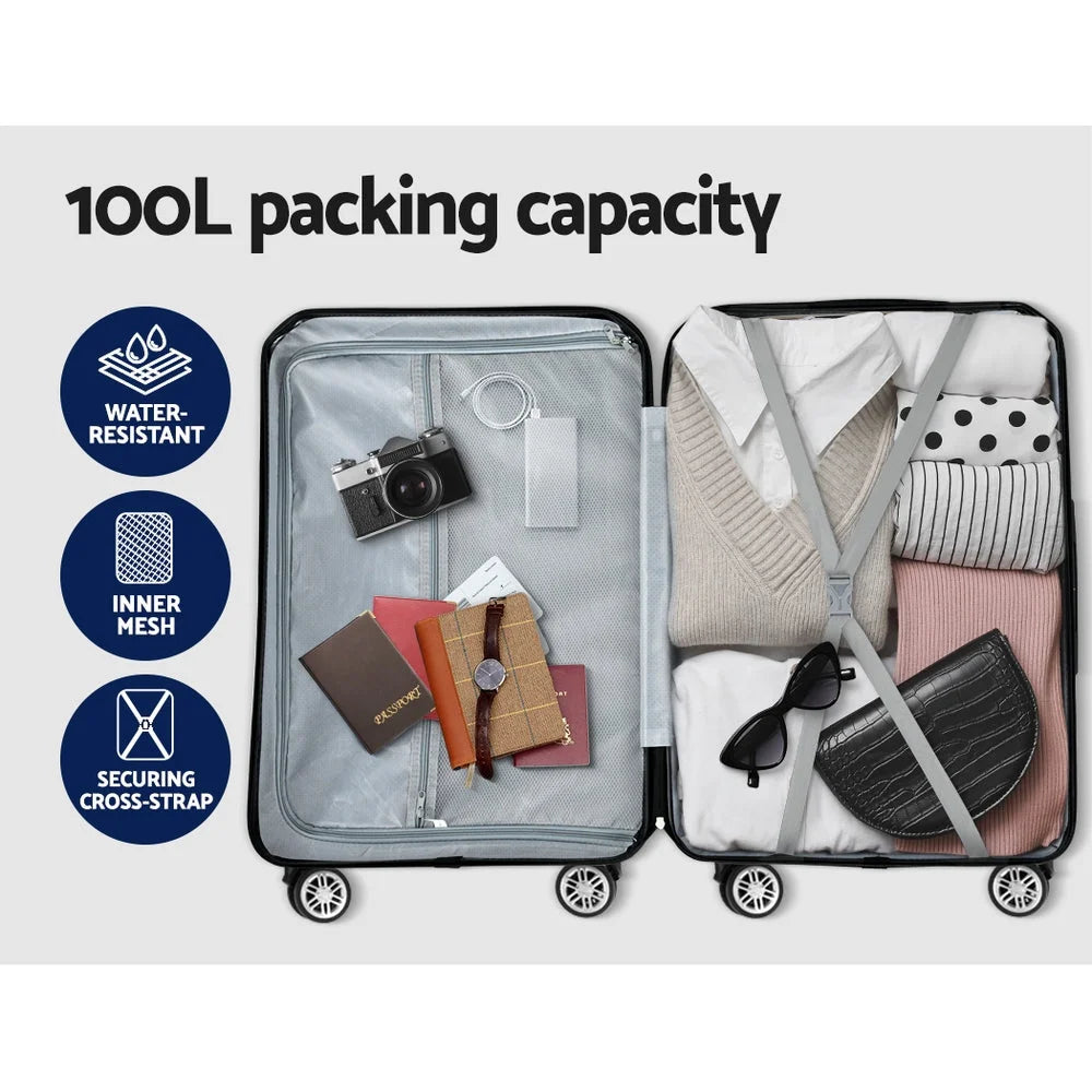 Luggage Trolley 28’’ 75CM Travel Suitcase TSA Hardshell