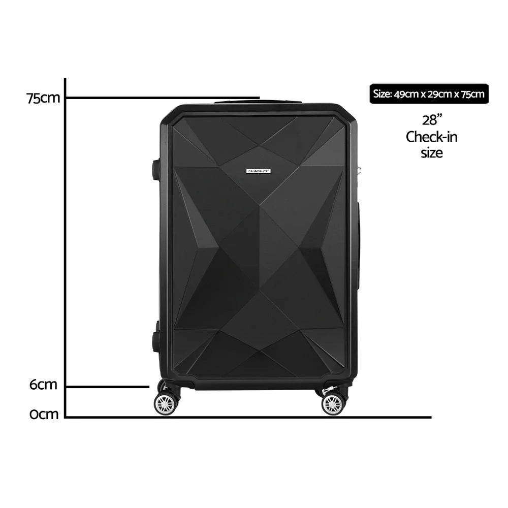 Luggage Trolley 28’’ 75CM Travel Suitcase TSA Hardshell
