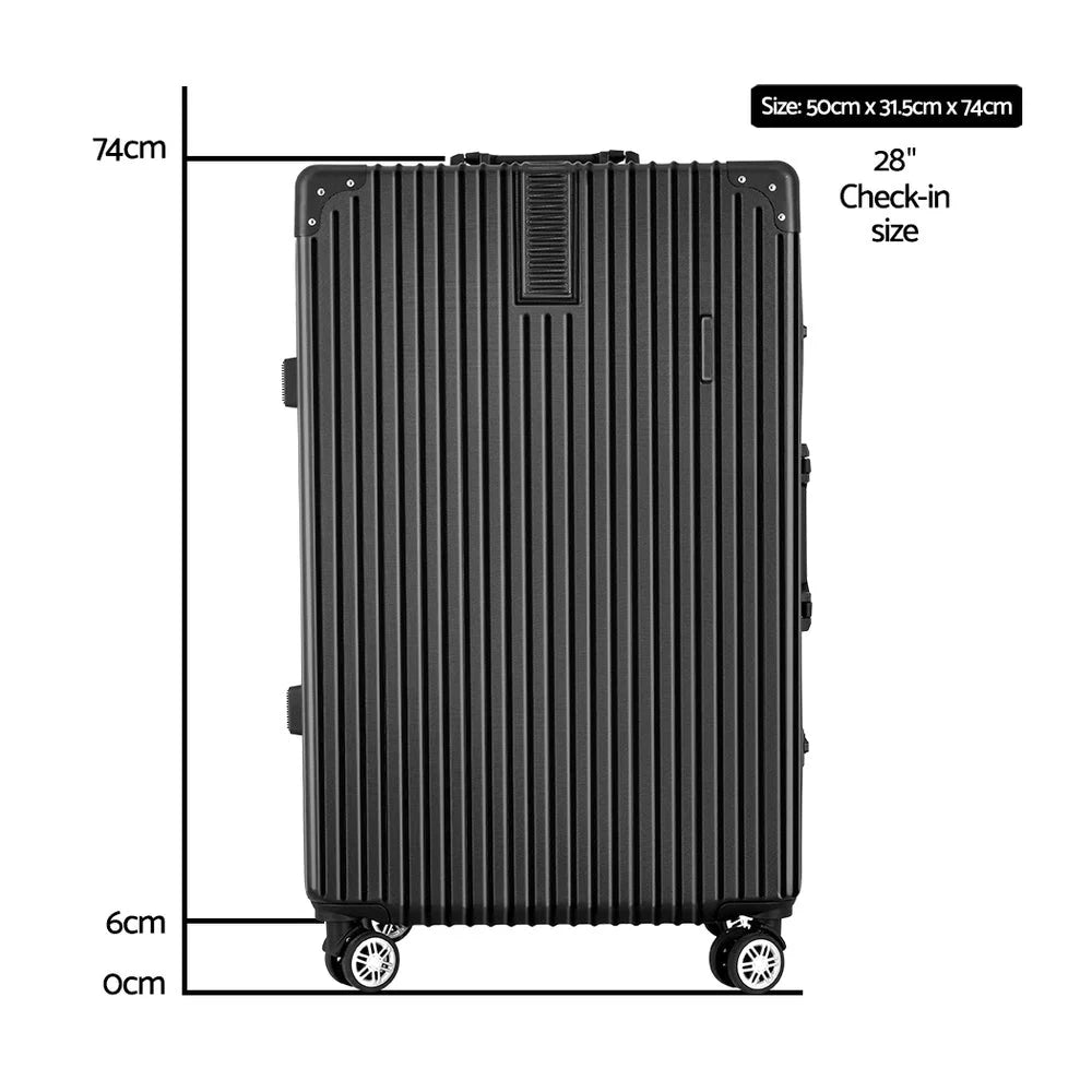 Luggage Trolley 28’’ Travel Suitcase TSA Hard Case