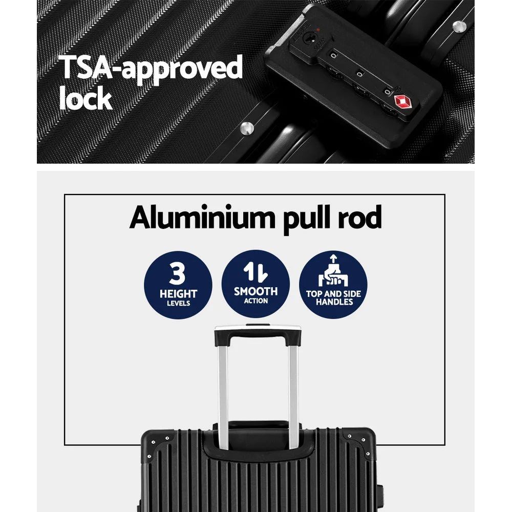 Luggage Trolley 28’’ Travel Suitcase TSA Hard Case