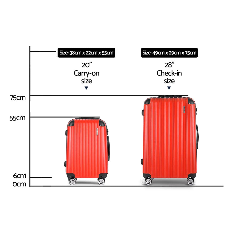 Red storage trolley with portable shelves and caster wheels