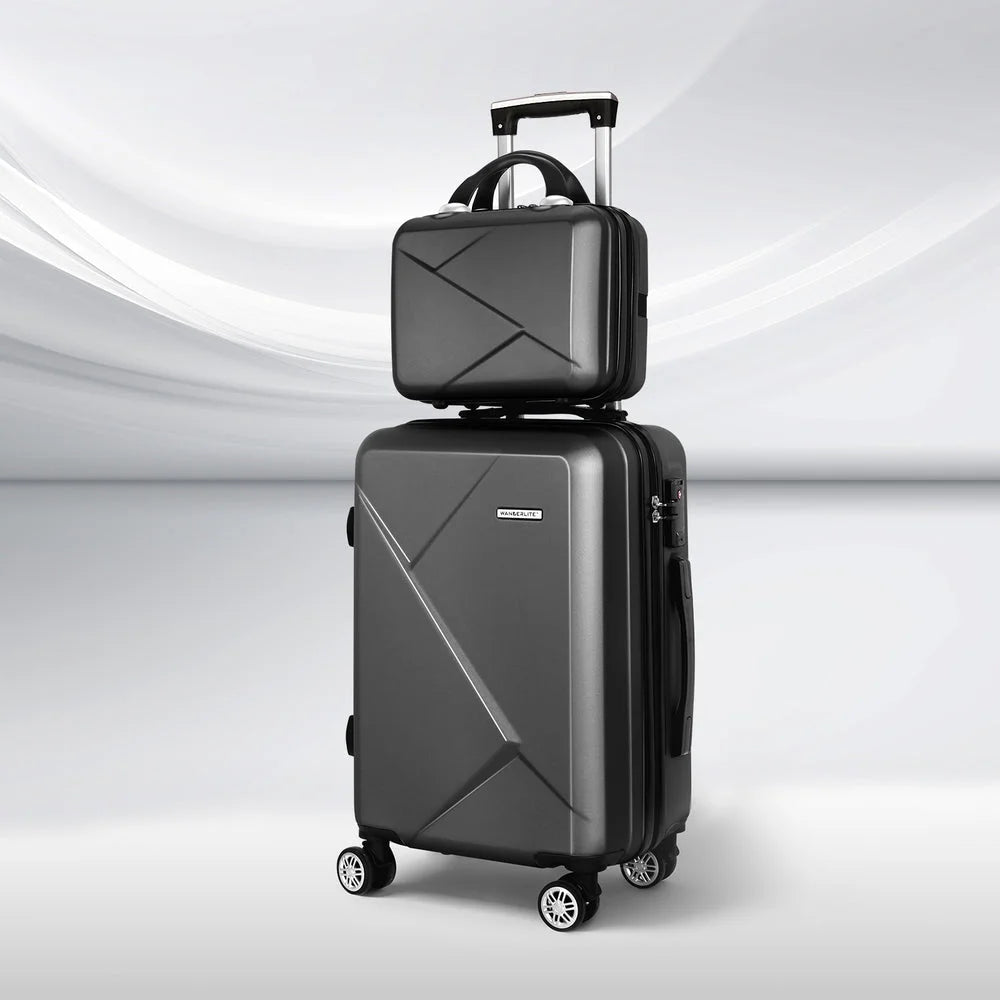 Luggage Trolley Travel Suitcase Set 2pc 12’’ 20’’ Carry