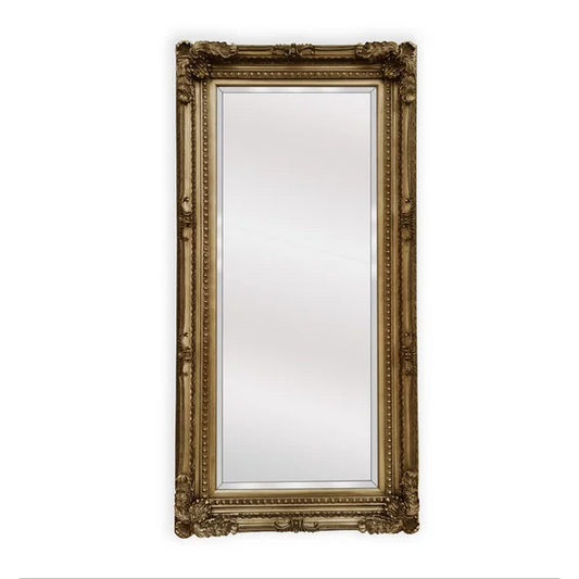 LUX French Provincial Ornate Mirror - Antique Champagne