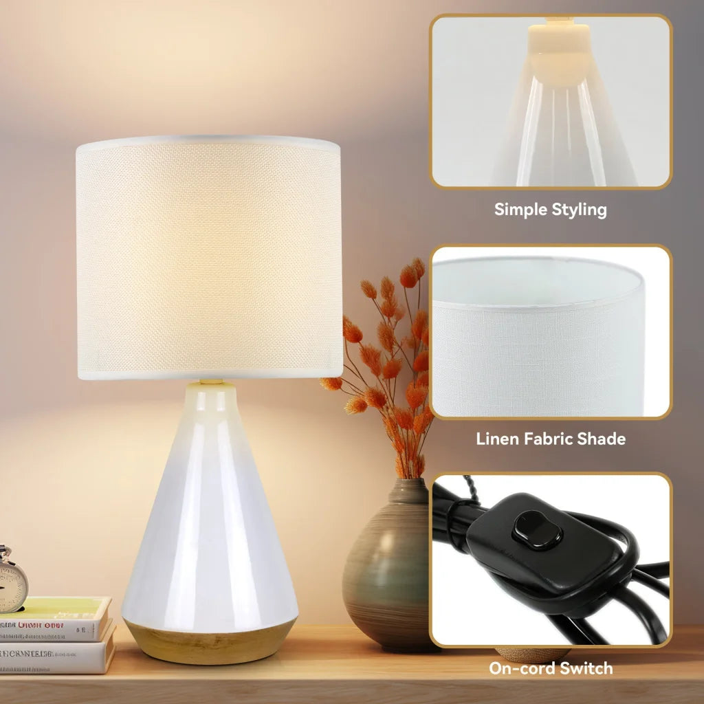 Lux Tapered Ceramic Table Lamp - Home & Garden > Lighting >