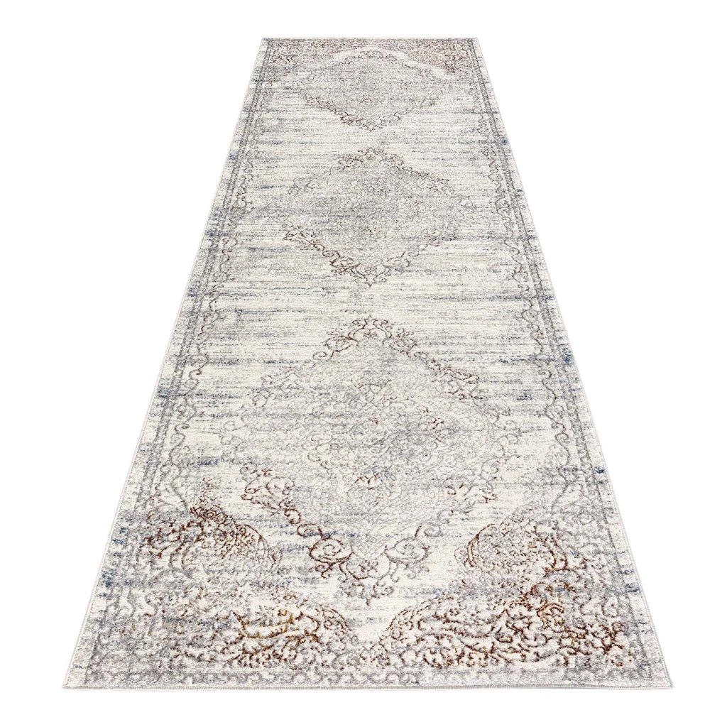 Luxe Vintage Textured Rug - Cream - 80x150 - Home & Garden