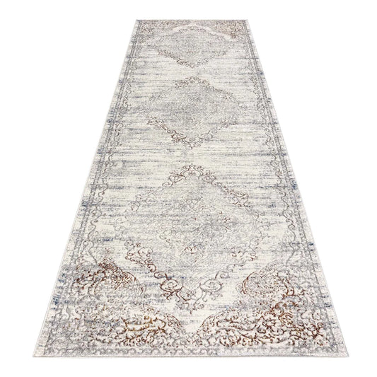 Luxe Vintage Textured Rug - Cream - 80x150 - Home & Garden