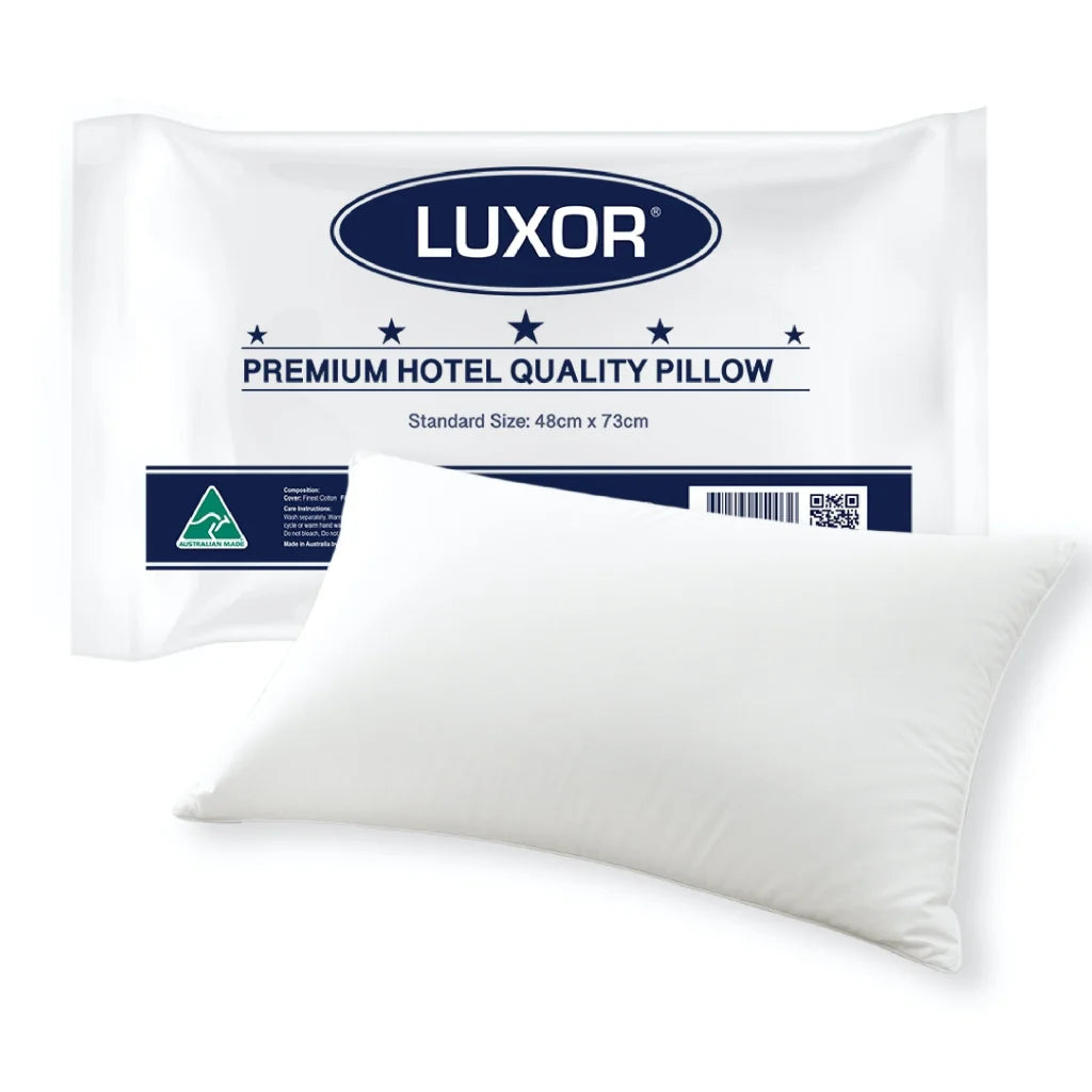 Luxor Australian Made Hotel Quality Pillow Standard Size