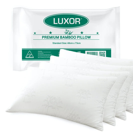 Luxor Bamboo Cooling Pillows Australian Made Standard Size