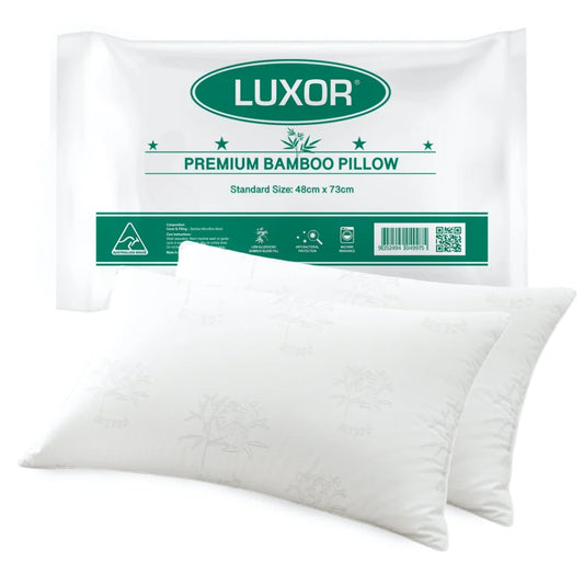 Luxor Bamboo Cooling Pillows Australian Made Standard Size