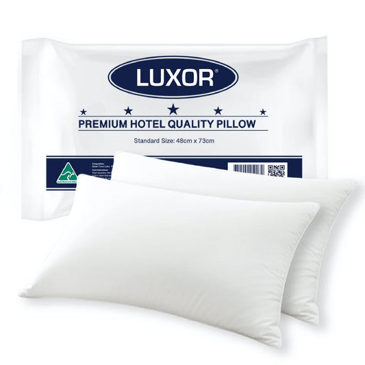 Luxor Hotel Quality Pillows Australian Made Standard Size