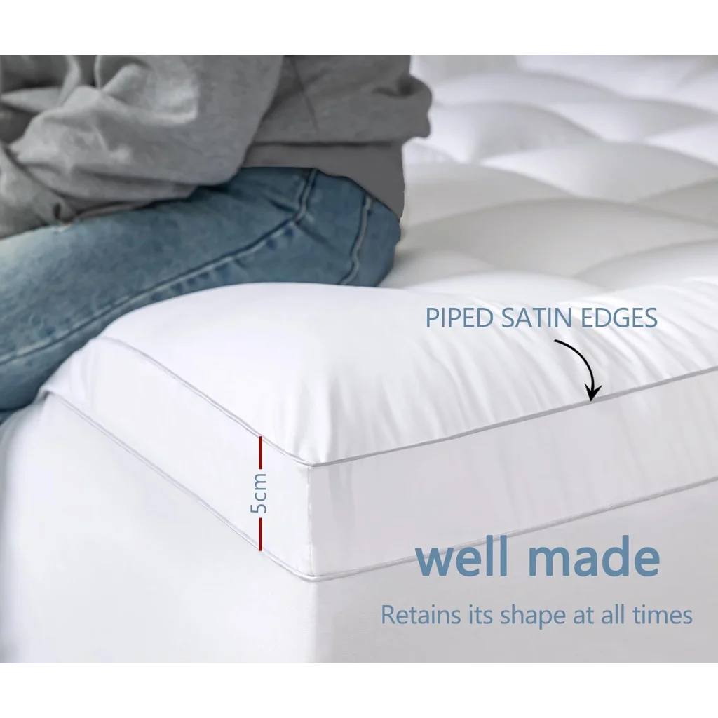 Luxurious Extra Thick 1000GSM Mattress Topper-Double size