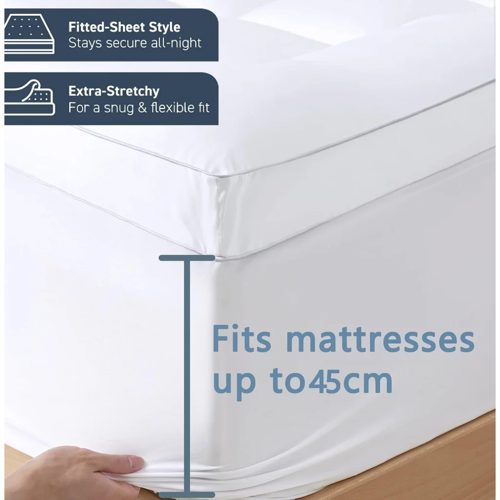 Luxurious Extra Thick 1000GSM Mattress Topper-King Single