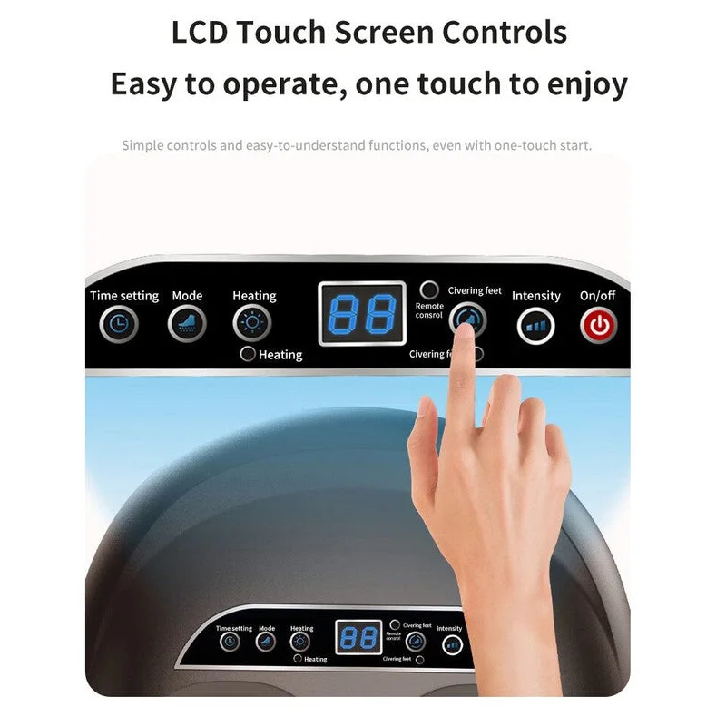 Luxury Automatic Foot Massager - Black Shiatsu Foot