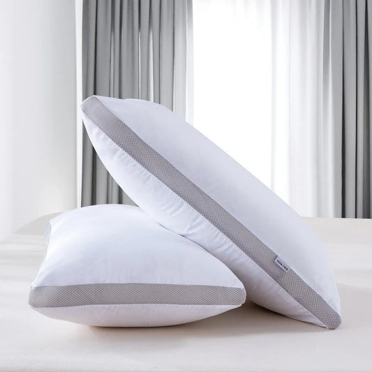 Luxury Bamboo Cooling Twin Pack Plush Down-Like Pillows