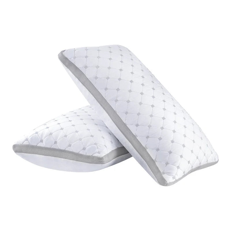 Luxury Bamboo Cooling Twin pack plush down-like pillows