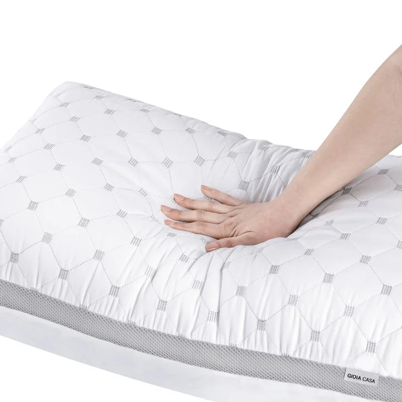 Luxury Bamboo Cooling Twin pack plush down-like pillows