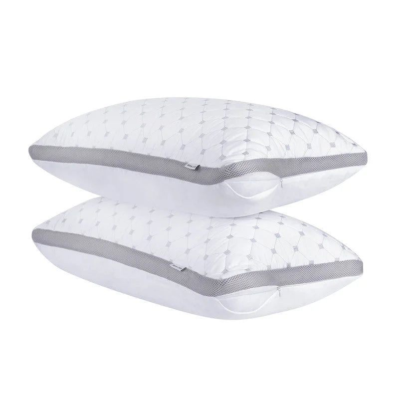 Luxury Bamboo Cooling Twin pack plush down-like pillows