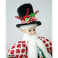 LUXURY CHRISTMAS CAROLLER ELF GREEN/RED 65CM - Occasions >