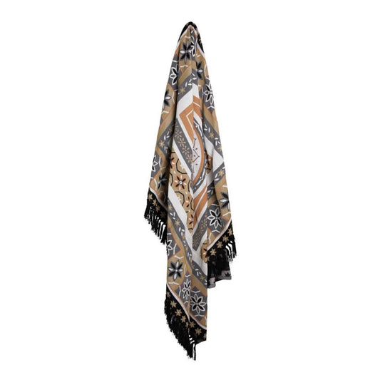 Luxury Fringe Throw J Elliot Home Kasbah 130x160 cm - Black