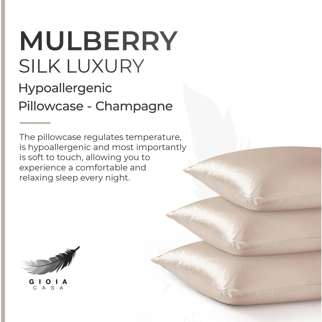 Luxury Pillowcase - 100% Pure Mulberry Silk on Both Sides