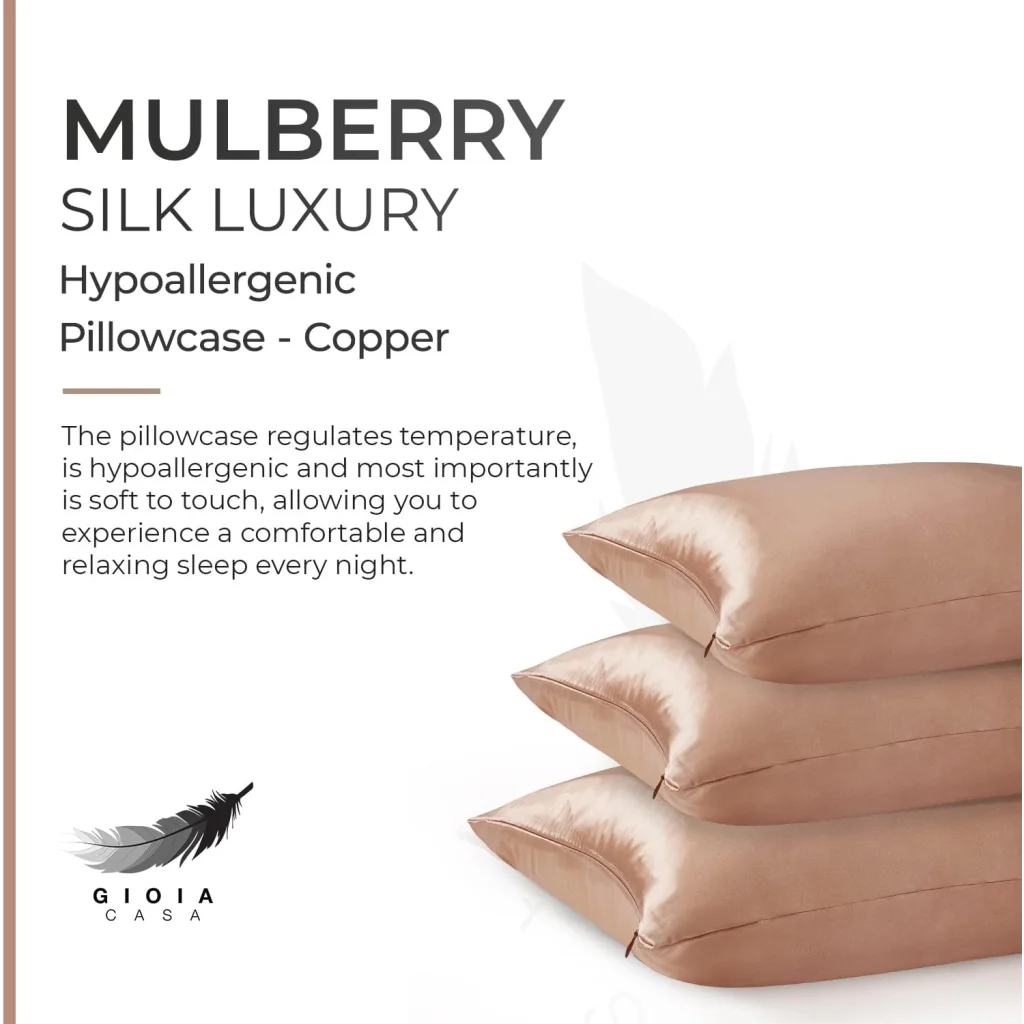 Luxury Pillowcase - 100% Pure Mulberry Silk on Both Sides