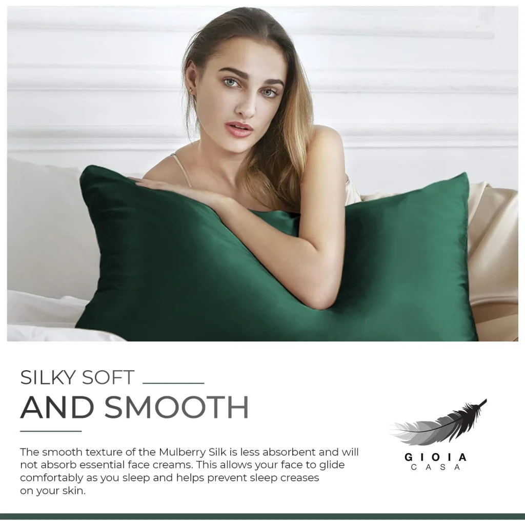 Luxury Pillowcase 100% Pure Mulberry Silk on Both Sides