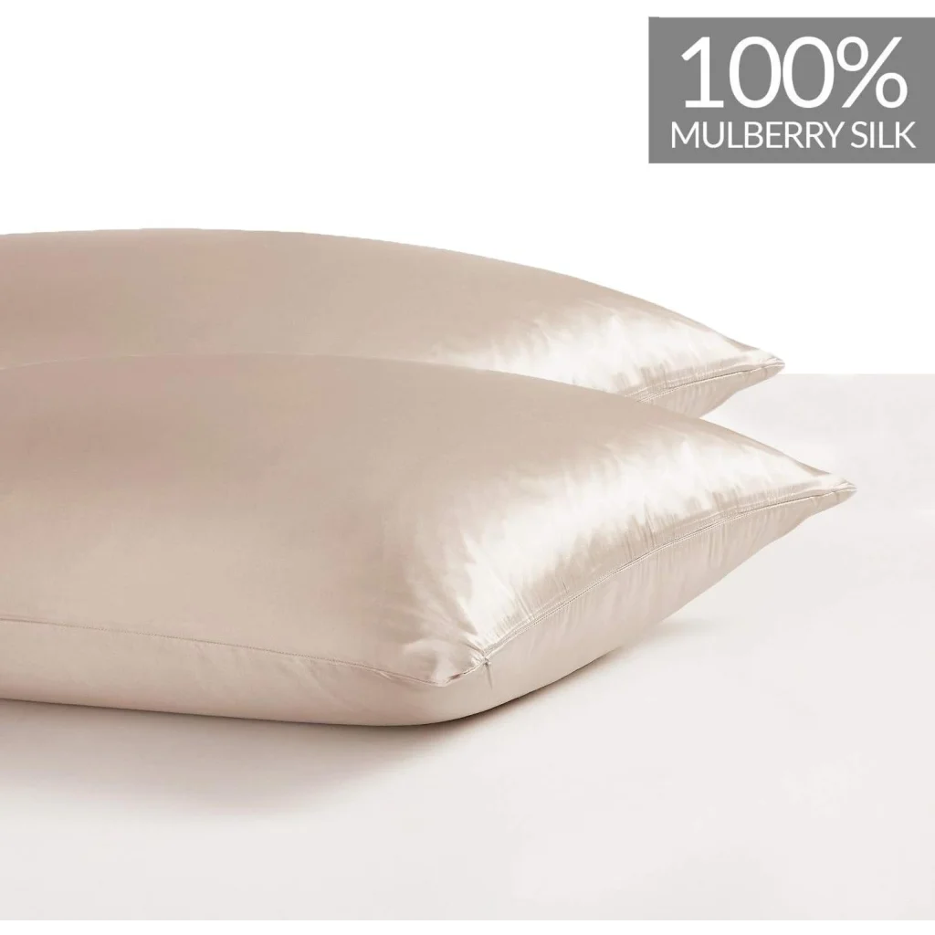 Luxury Pillowcase Set of 2 100% Pure Mulberry Silk on Both