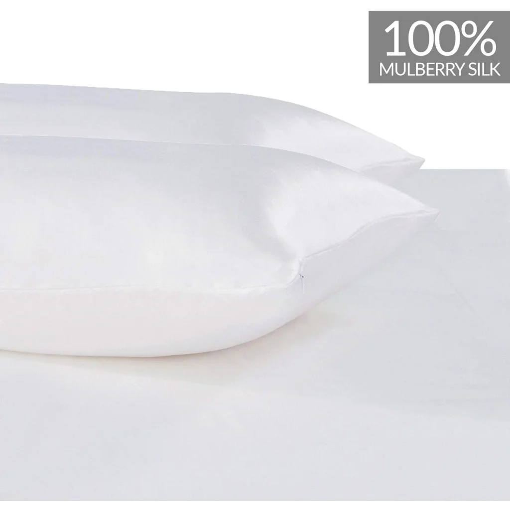 Luxury Pillowcase Set of 2 100% Pure Mulberry Silk on Both